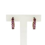 9 Krt. oorstekers met roze toermalijn (oorbellen, dames), Sieraden, Tassen en Uiterlijk, Antieke sieraden, Ophalen of Verzenden