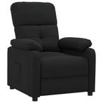 Verstelbare Fauteuil Stof Zwart - OP = OP, Sla Nu Toe!, Huis en Inrichting, Fauteuils, Ophalen of Verzenden, Nieuw, 75 tot 100 cm