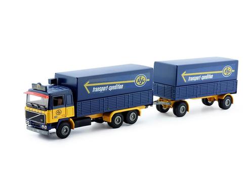 Schaal 1:50 Tekno 80141 Zweden 1980 ASG Motorwagen-aanhan..., Hobby en Vrije tijd, Modelauto's | 1:50, Gebruikt, Tekno, Ophalen of Verzenden