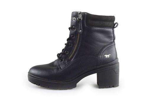 Mustang Veterboots in maat 40 Zwart | 10% extra korting, Kleding | Dames, Schoenen, Zwart, Zo goed als nieuw, Overige typen, Verzenden