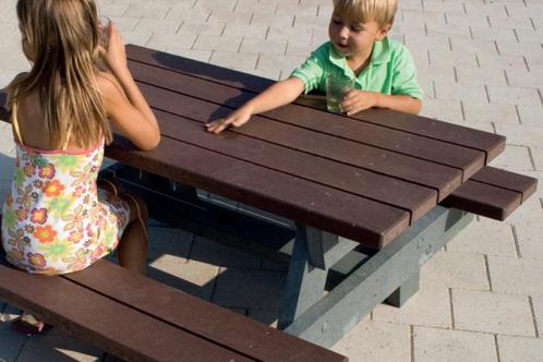 Rockwood® Picknicktafel Zwaar Kunststof Junior (83kg) 1.20m, Tuin en Terras, Picknicktafels, Nieuw, Hout, Rechthoekig, Ophalen of Verzenden