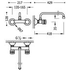 Ese-23 Inbouw keukenset Afstand vanaf muur 410 mm 123360, Ophalen of Verzenden, Nieuw