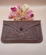 Handgemaakte Marokkaanse leren platte portemonnee -, Nieuw