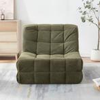 Fauteuil Koskyvn 75x90x100 cm groen [en.casa], Huis en Inrichting, Fauteuils, Verzenden, Nieuw