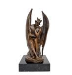 sculptuur, Thinking Demon - 35 cm - Brons, Marmer, Antiek en Kunst