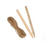 Pootlijn | Nature | 30 x 20 meter (Set, Stokken, Touw), Verzenden, Nieuw