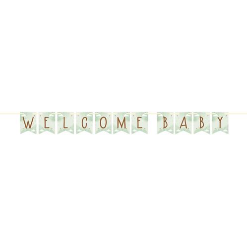 Letterslinger Welcome Baby, Hobby en Vrije tijd, Feestartikelen, Nieuw, Verzenden