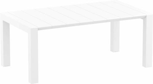 Tuintafel - Vegas Medium - Wit - Uitschuifbaar 180/220 cm, Tuin en Terras, Tuintafels, Verzenden