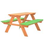 vidaXL Kinderpicknicktafel met banken 89x79x50 cm massief, Tuin en Terras, Tuinsets en Loungesets, Verzenden, Nieuw, Hout