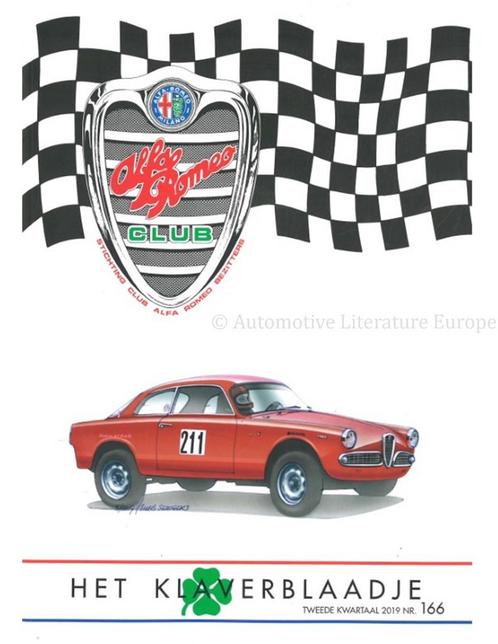 2019 ALFA ROMEO CLUB HET KLAVERBLAADJE 166 NEDERLANDS, Boeken, Auto's | Folders en Tijdschriften, Alfa Romeo