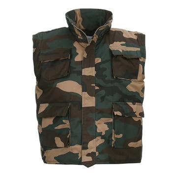 Kinder bodywarmer woodland - Maat XL