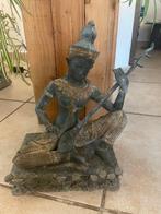Statue 37 cm en bronze - Beeld - Thailand (Zonder, Antiek en Kunst