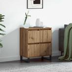 vidaXL Dressoir Bruin 60 x 35 x 70 cm Bewerkt hout, Verzenden, Nieuw, Overige houtsoorten, Minder dan 50 cm
