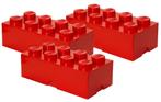 Lego opbergboxen 3 stuks 25x50cm rood, Kinderen en Baby's, Speelgoed | Duplo en Lego, Nieuw, Ophalen of Verzenden