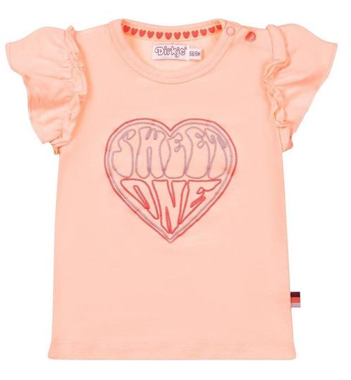 Dirkje - T-shirt Light Bright Peach, Kinderen en Baby's, Babykleding | Overige, Meisje, Nieuw, Ophalen of Verzenden