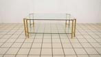 Vintage Salontafel Glas en Messing, Huis en Inrichting, Ophalen of Verzenden, Nieuw
