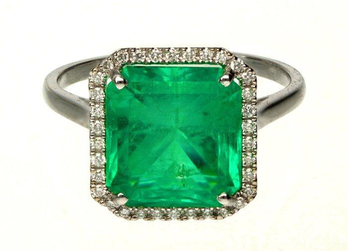 Zonder Minimumprijs - Ring - 18 karaat Witgoud - 5.59ct. tw., Sieraden, Tassen en Uiterlijk, Ringen