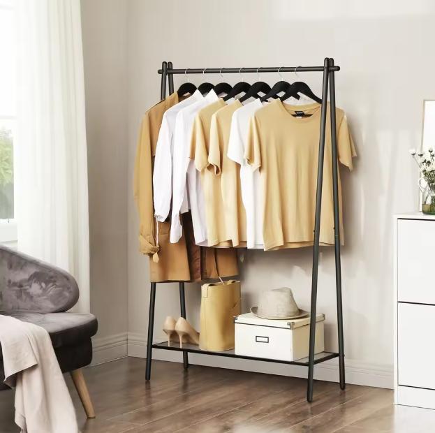 Minimalistisch Kledingrek met Legplank – Stalen Frame 92×33×, Kleding | Dames, Kledingrekken, Nieuw, Verzenden