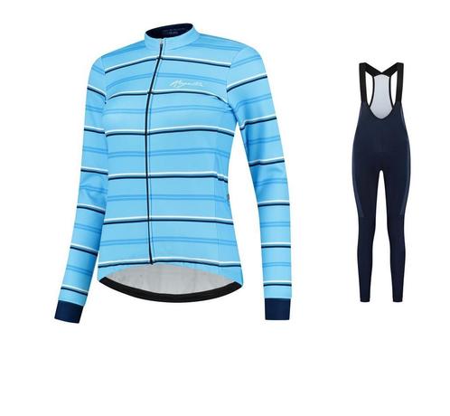 Rogelli Dames Winterset Stripe/Select Blauw, Fietsen en Brommers, Fietsaccessoires | Fietskleding, Dames, Overige maten, Nieuw