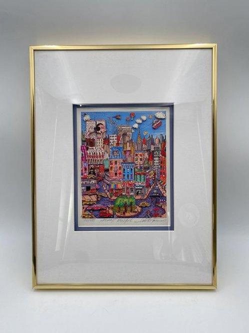 Charles Fazzino (1955) - Hooray New York, Antiek en Kunst, Kunst | Schilderijen | Modern