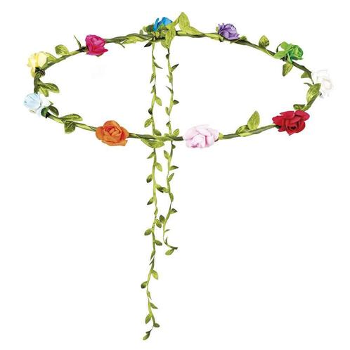 Bloemen Haarband Deluxe, Hobby en Vrije tijd, Feestartikelen, Nieuw, Verzenden