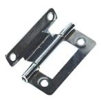 Scharnier geknikt universeel 50mm (per 4 stuks) - nikkel, Caravans en Kamperen, Ophalen of Verzenden, Nieuw