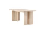 Ovale Eettafel Tyson 220x100 cm Eikenhout Whitewash Fineer, Huis en Inrichting, Tafels | Eettafels, Verzenden, Nieuw