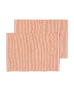 HEMA Placemats 35x45 ribbel - 2 stuks, Verzenden, Nieuw
