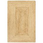 vidaXL Vloerkleed handgemaakt 120x180 cm jute naturel, Verzenden, Nieuw, Bruin