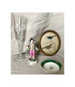 Decoratief ornament (4) - Capodimonte, Bohemian crystal,