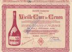 aandeel  en brochure Vieille Cure de Cenon, Frankrijk, Postzegels en Munten, Aandelen en Waardepapieren, 1950 tot 1970, Certificaat van aandeel