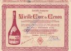 aandeel  en brochure Vieille Cure de Cenon, Frankrijk, Ophalen of Verzenden, 1950 tot 1970, Certificaat van aandeel