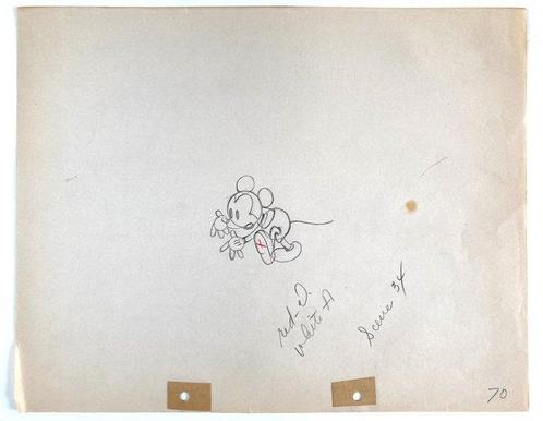 Original Walt Disney of 1934 - Animatieproductietekening +, Verzamelen, Disney