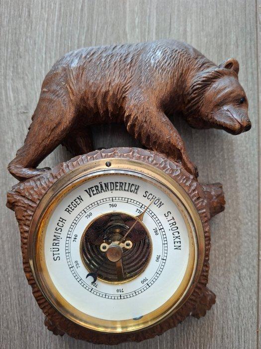 Barometer - Hout - Black Forest barometer, Antiek en Kunst, Antiek | Overige Antiek