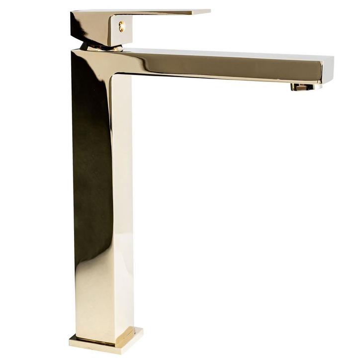 REA Hoog model wastafelkraan - glans goud - elegant desig..., Doe-het-zelf en Verbouw, Sanitair, Nieuw, Ophalen of Verzenden