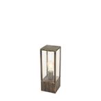 Vintage staande buitenlamp antiek goud 40 cm IP44 - Charlois, Tuin en Terras, Buitenverlichting, Verzenden, Nieuw, Aluminium