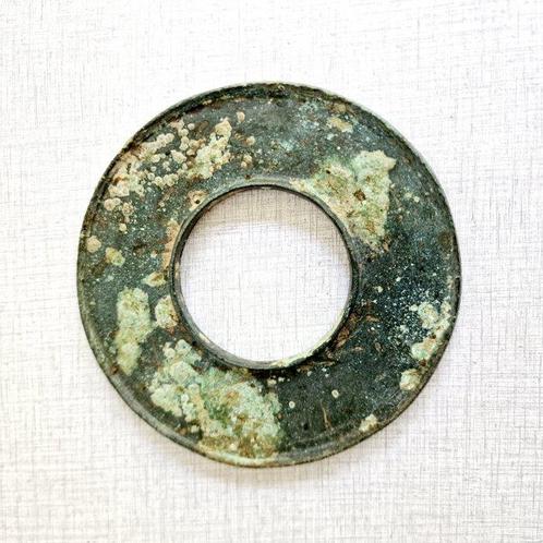 Oud-Chinees Brons Rituele Bi-schijf - 132 mm, Antiek en Kunst, Antiek | Overige Antiek