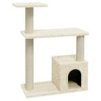 VidaXL kattenkrabpaal, creme, 70 cm, Ophalen, Nieuw
