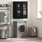 vidaXL Wandkast Zwart eiken 69.5 x 34 x 90 cm Bewerkt hout, Minder dan 50 cm, Verzenden, Nieuw, Minder dan 100 cm