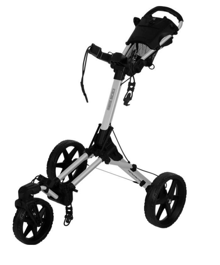 Fastfold Dice 3 Wheel Golf Trolley Grijs/Zwart - Zwenkwiel, Sport en Fitness, Golf, Golfkar, Nieuw, Overige merken, Ophalen of Verzenden