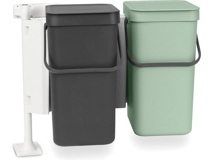 Brabantia Sort & Go - Inbouw Prullenbak - 2 x 12 liter -, Huis en Inrichting, Woonaccessoires | Overige, Zo goed als nieuw, Verzenden