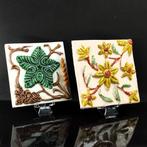 Tegel (2) - Embossed Portuguese tiles - 1850-1900