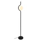 Moderne vloerlamp zwart, Merel, met schakelaar, Nieuw, Ophalen of Verzenden, Glas, Modern