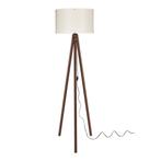[lux.pro] Staande lamp vloerlamp Guildford E27 walnootkleuri, Verzenden, Nieuw