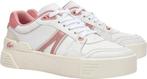 Lacoste L002 Evo Dames Sneakers - Wit/Roze - Maat 40, Kleding | Dames, Verzenden, Nieuw, Wit