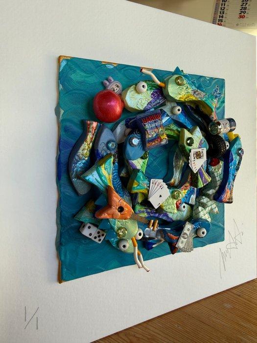 Michael Fantozzi - Little Fish #33, Antiek en Kunst, Kunst | Schilderijen | Modern
