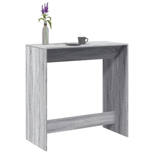 vidaXL Bartafel 102x50x103,5 cm bewerkt hout grijs sonoma, Huis en Inrichting, Tafels | Eettafels, Nieuw, Verzenden