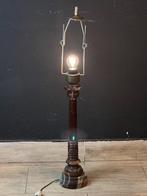 Tafellamp - Vintage onyx vloerlamp met decoratieve marmeren, Antiek en Kunst