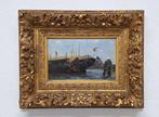 Hobbe Smith (1862 - 1942) - Amsterdam Harbour, Antiek en Kunst, Kunst | Schilderijen | Klassiek