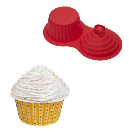 Siliconen Bakvorm Jumbo Cupcake (Cake Smash), Hobby en Vrije tijd, Taarten en Cupcakes maken, Nieuw, Verzenden